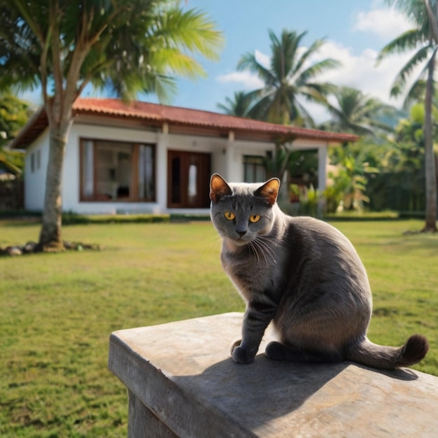 Vecteur l'image d'une petite chatte