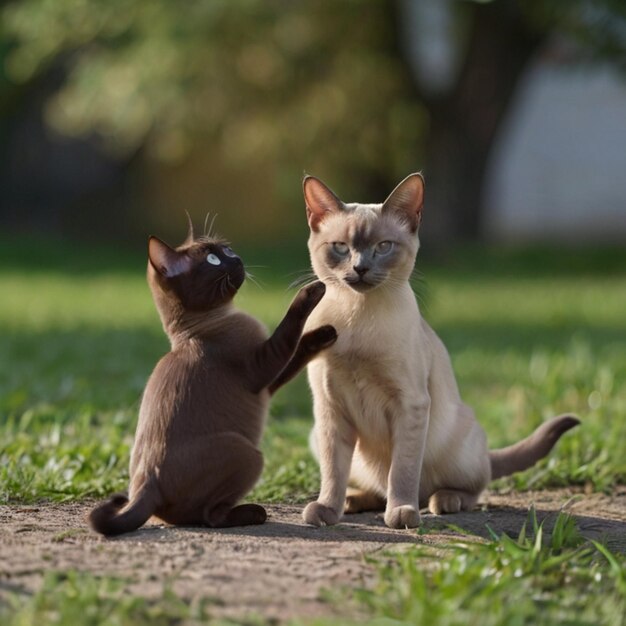 Vecteur l'image d'une petite chatte