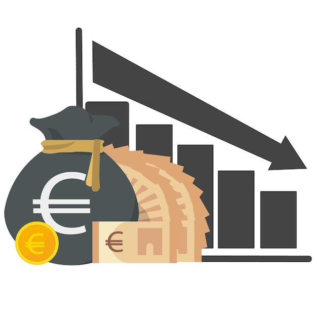 Vecteur une image d'une pièce d'euro sur laquelle figure le mot 