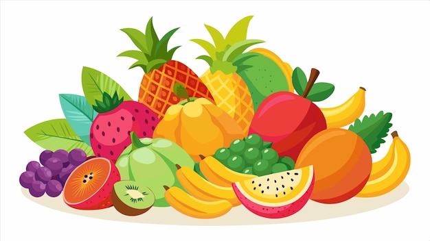 une image d'une variété de fruits, y compris un fruit
