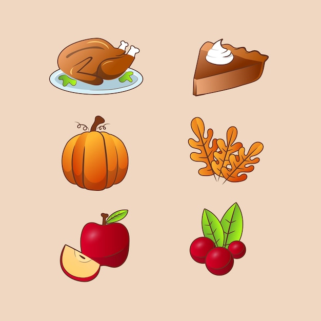 une image d'une variété de nourriture, y compris une pomme de citrouille et une citrouille
