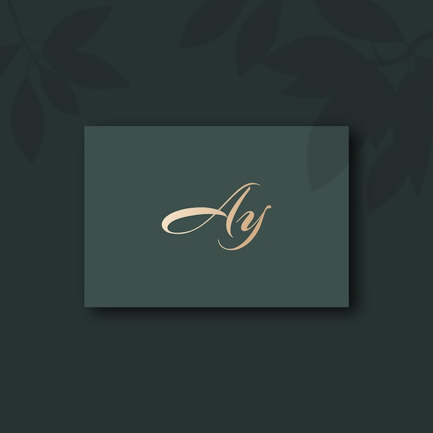 Image vectorielle de conception du logo Ay