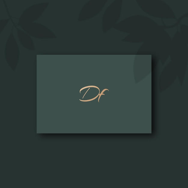 Image vectorielle de la conception du logo Df