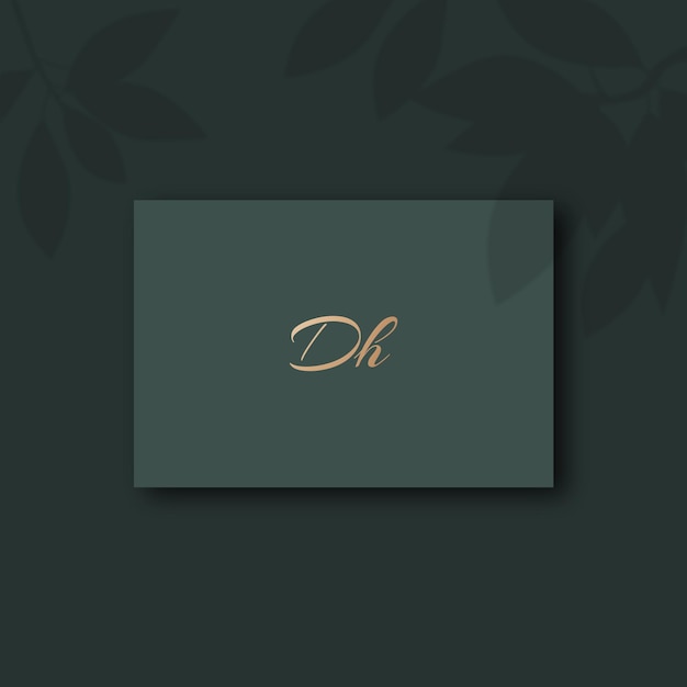 Vecteur image vectorielle de conception du logo dh