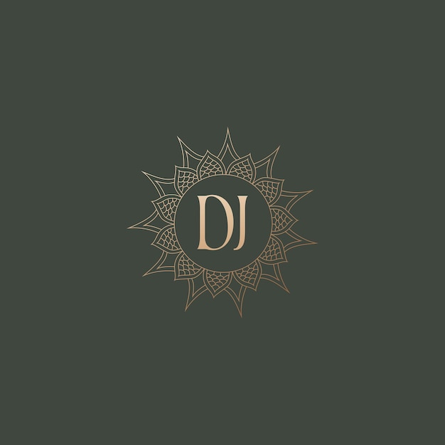 Image vectorielle de la conception du logo Dj