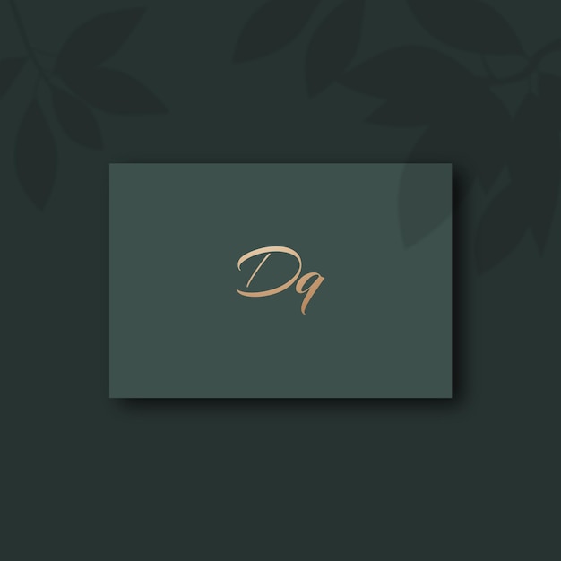 Image vectorielle de conception du logo Dq