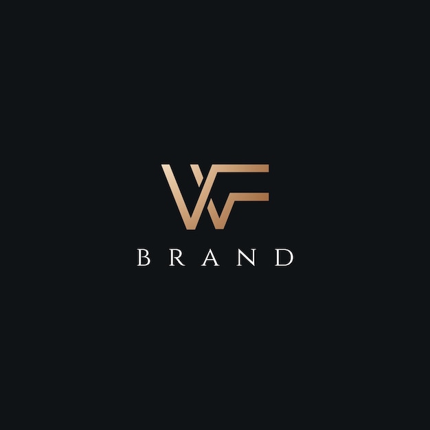 Image vectorielle de la conception du logo de la FW