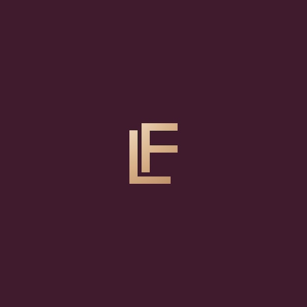 Image vectorielle de la conception du logo LF
