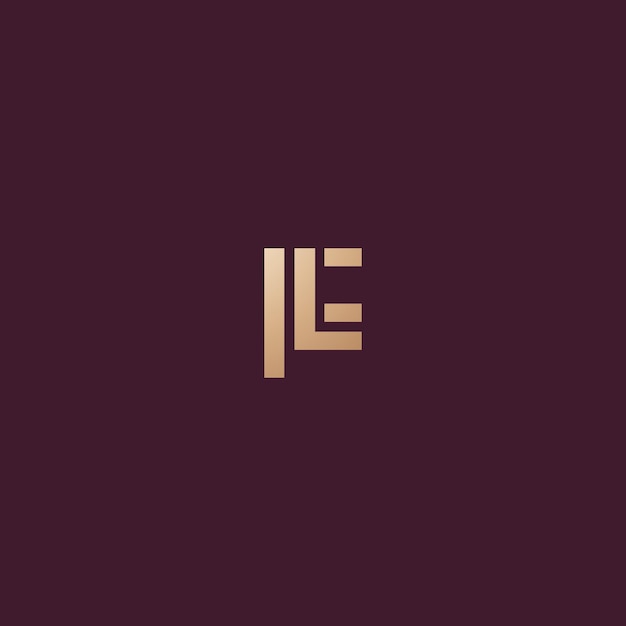 Image vectorielle de la conception du logo LF
