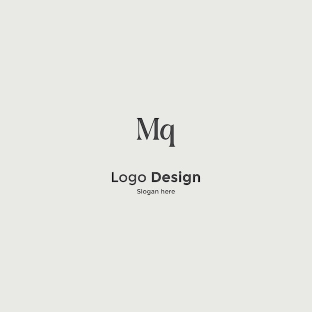 Image vectorielle de conception du logo Mq
