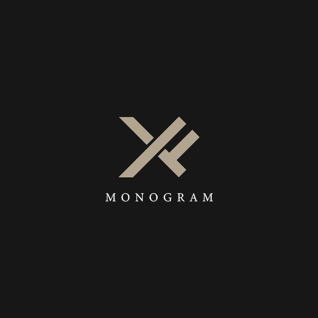 Image vectorielle de la conception du logo XF