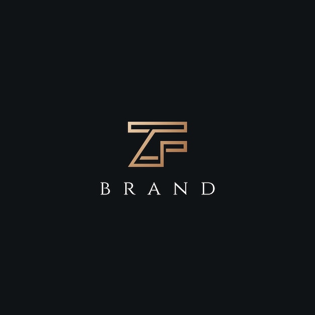 Image vectorielle de la conception du logo de ZF