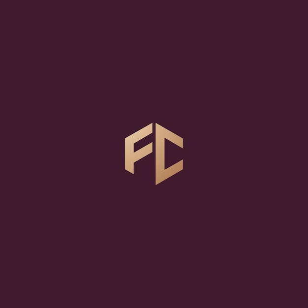 Image vectorielle de conception de logo FC