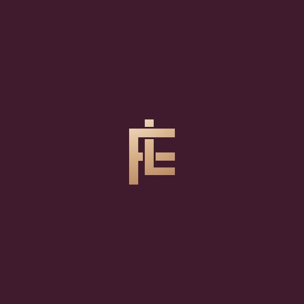 Image vectorielle de conception de logo FL
