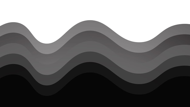 Image vectorielle de conception d'ondes grises pour le fond ou la présentation de l'élément de conception