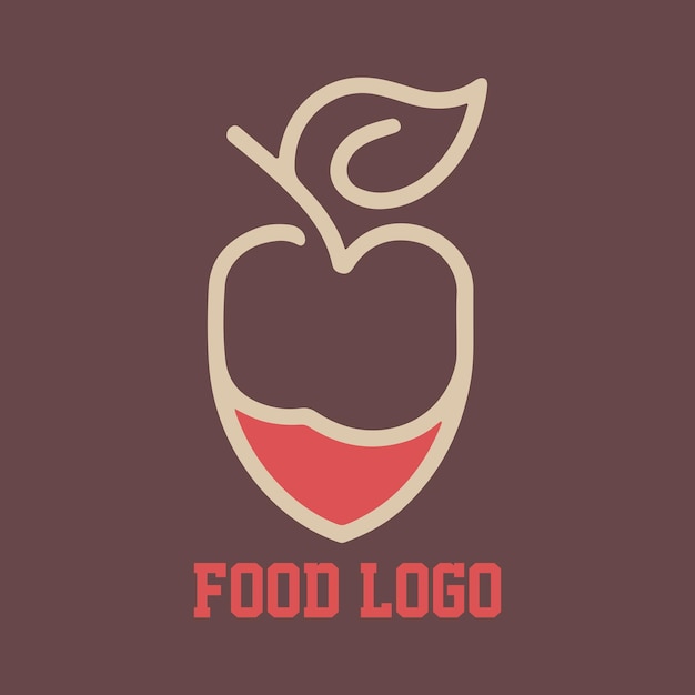 Image vectorielle du concept du logo alimentaire