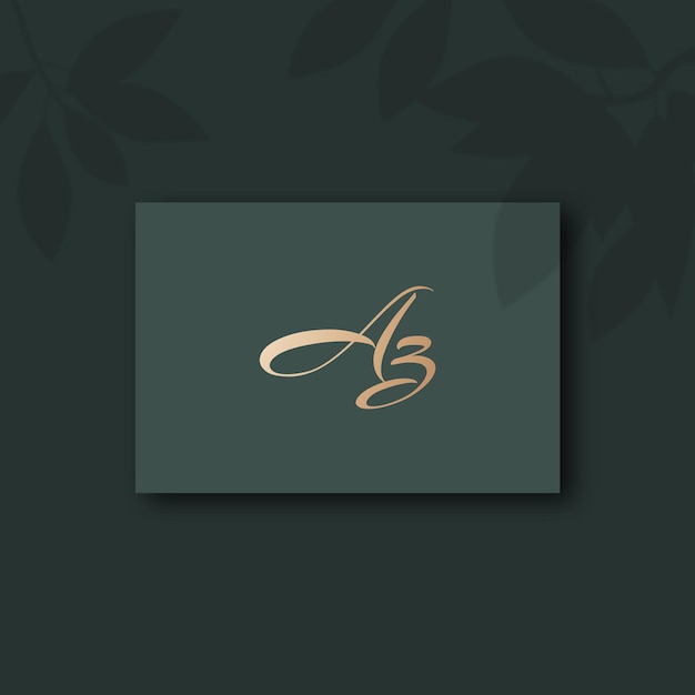 Image vectorielle du design du logo Az