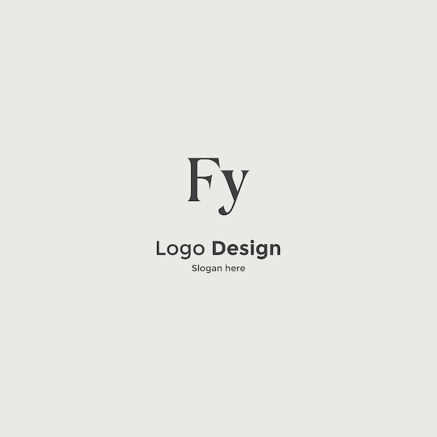Image vectorielle du design du logo Fy
