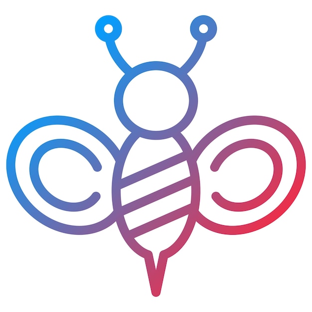 Vecteur l'image vectorielle de l'icône de l'abeille peut être utilisée pour le carnaval