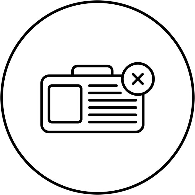 Vecteur l'image vectorielle de l'icône de l'absentéisme peut être utilisée pour les ressources humaines