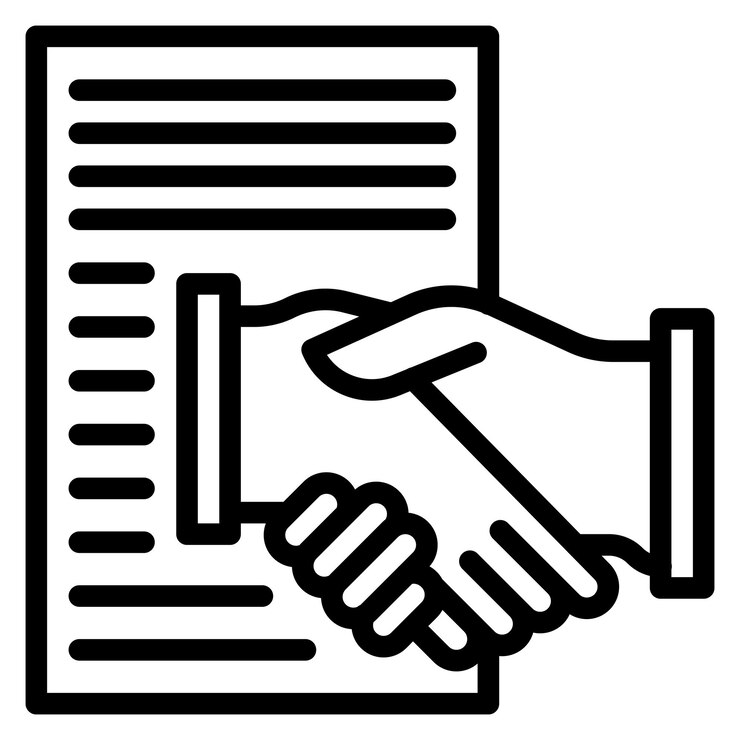 Vecteur l'image vectorielle de l'icône de l'accord peut être utilisée pour la conformité et la régulation