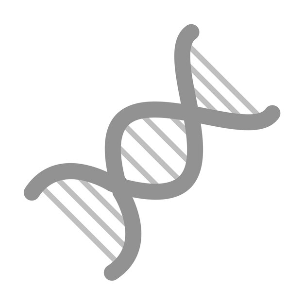 Vecteur l'image vectorielle de l'icône d'adn peut être utilisée en médecine