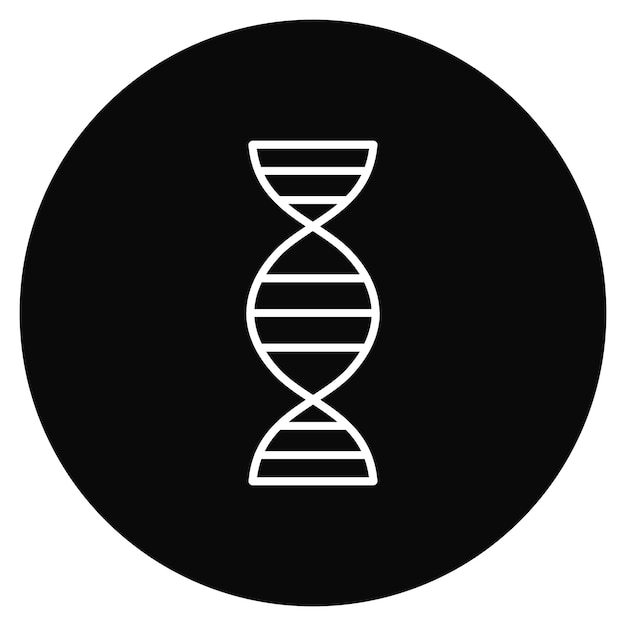 L'image vectorielle de l'icône d'ADN peut être utilisée pour l'éducation