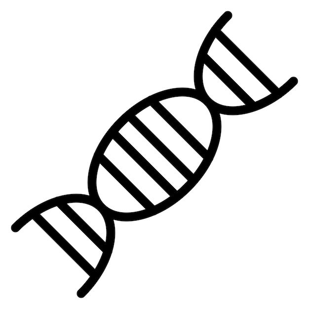 L'image vectorielle de l'icône d'ADN peut être utilisée pour le laboratoire