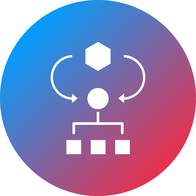 L'image vectorielle de l'icône de l'algorithme peut être utilisée pour le codage et le développement