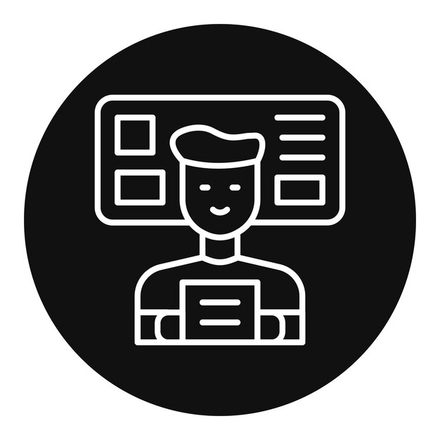 L'image vectorielle de l'icône d'ancre d'information peut être utilisée pour le journalisme