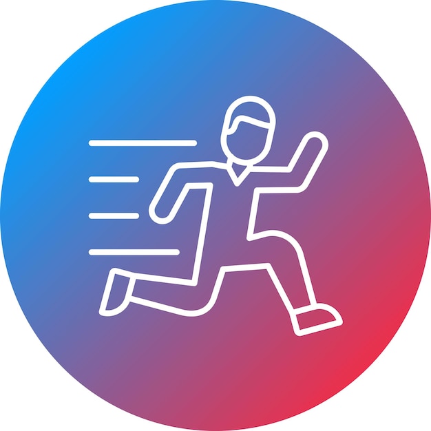 Vecteur l'image vectorielle de l'icône d'athlétisme peut être utilisée pour les jeux olympiques