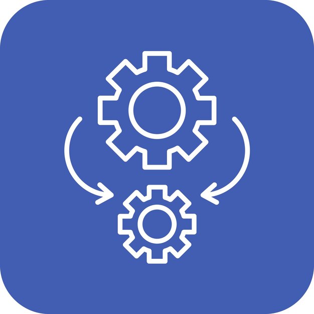 L'image vectorielle de l'icône d'automatisation peut être utilisée pour No Code