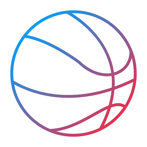 L'image vectorielle de l'icône de basket-ball peut être utilisée pour l'éducation