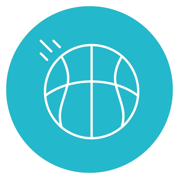Image vectorielle de l'icône de basket-ball Peut être utilisée pour la fête des pères