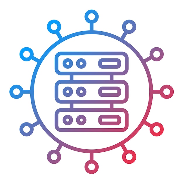 L'image vectorielle de l'icône Big Data peut être utilisée pour l'analyse de données