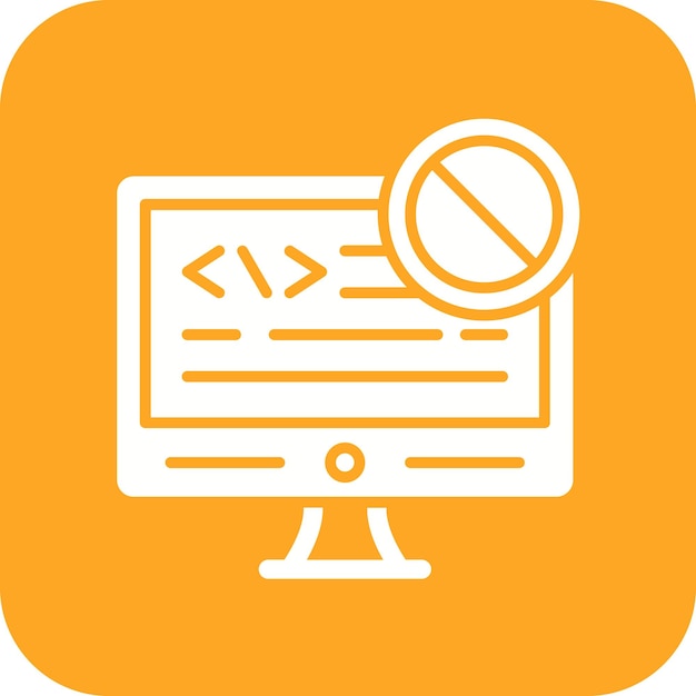 L'image vectorielle de l'icône de bloc de code peut être utilisée pour No Code