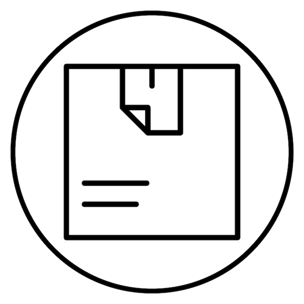 Image vectorielle de l'icône de la boîte d'emballage Peut être utilisée pour l'exécution de la commande