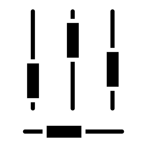 Vecteur l'image vectorielle de l'icône cadlestick peut être utilisée pour retro