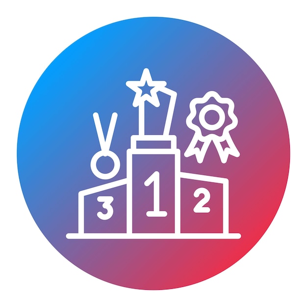 Image vectorielle de l'icône de la catégorie des prix Peut être utilisée pour les événements de prix