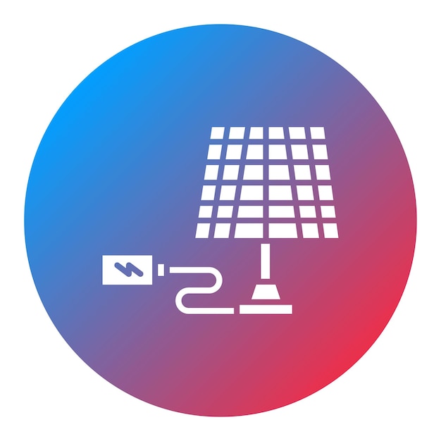 L'image Vectorielle De L'icône De La Cellule Solaire Peut être Utilisée Pour Les Circuits électriques