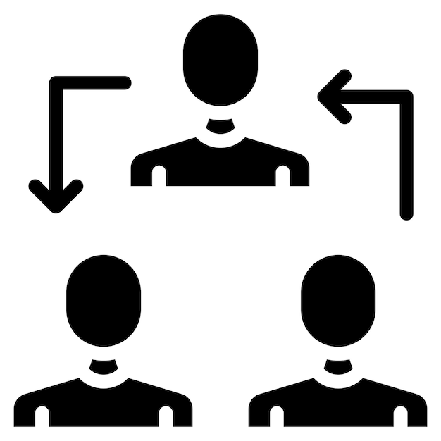 L'image vectorielle de l'icône de collaboration peut être utilisée pour la science des données