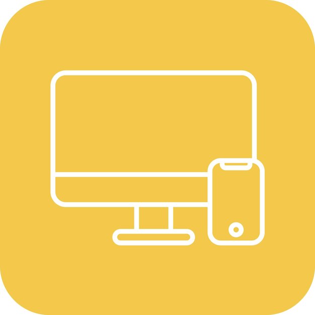 Image vectorielle d'icône de conception Web réactive Peut être utilisée pour l'UX et l'UI
