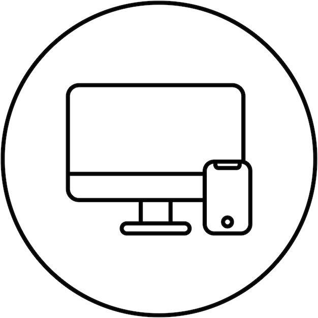 Image vectorielle d'icône de conception Web réactive Peut être utilisée pour l'UX et l'UI