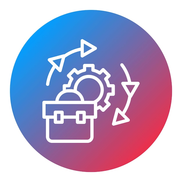 Vecteur l'image vectorielle de l'icône de continuité des activités peut être utilisée pour l'audit des activités