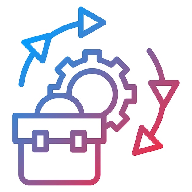 Vecteur l'image vectorielle de l'icône de continuité des activités peut être utilisée pour l'audit des activités