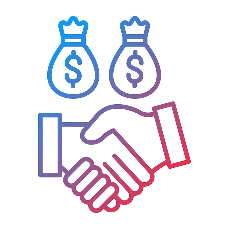 Vecteur l'image vectorielle de l'icône de corruption peut être utilisée pour crime and law
