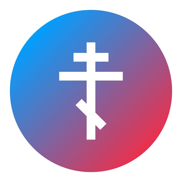 Vecteur l'image vectorielle de l'icône de la croix orthodoxe peut être utilisée pour le carnaval