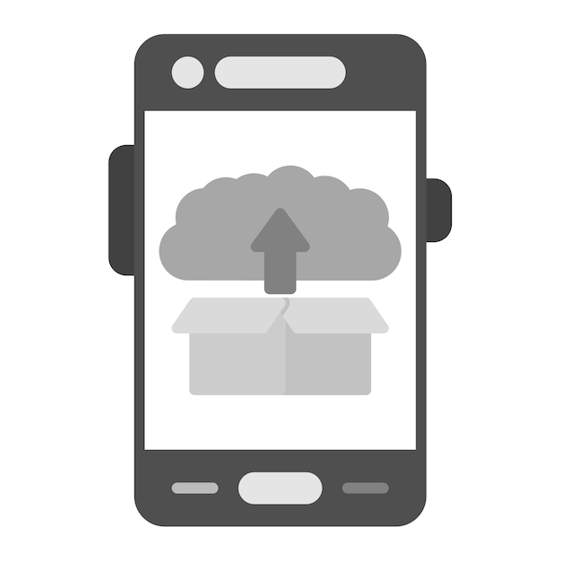 Vecteur l'image vectorielle de l'icône de déploiement peut être utilisée pour le développement d'applications mobiles