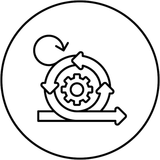 L'image vectorielle de l'icône de développement agile peut être utilisée pour Agile