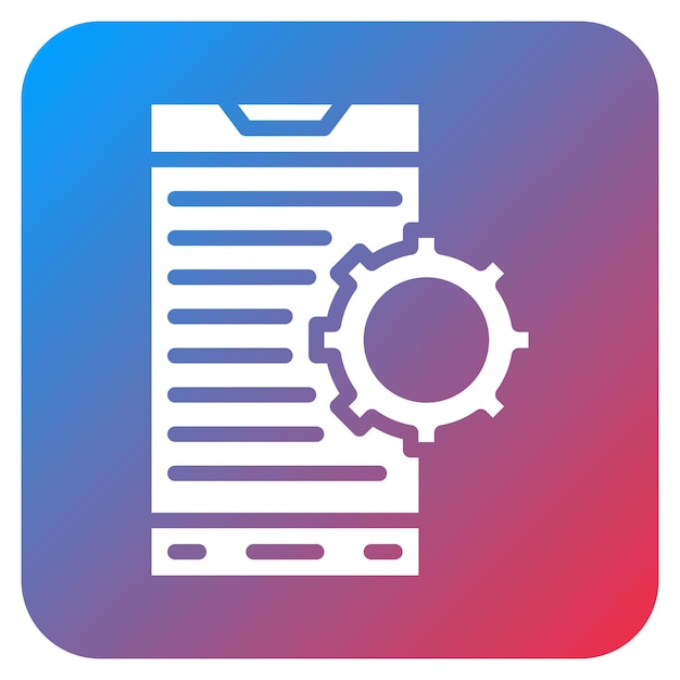 L'image vectorielle de l'icône de développement d'applications mobiles peut être utilisée pour les services professionnels